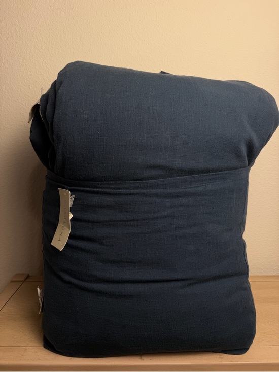 Casaluna Other - Casaluna Linen Blend Comforter Set mineral blue Queen NEW